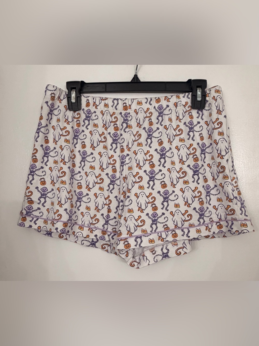 Roller Rabbit Halloween Ghost & Skeleton Cotton Shorts Size Large